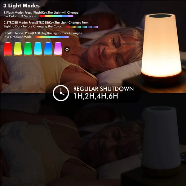 MoodGlow Rechargeable Touch Night Lamp