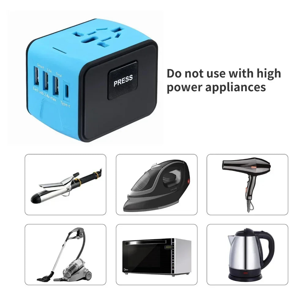 Smart GlobePlug Pro Travel Power Adapter UK-US-EU-AUS plug