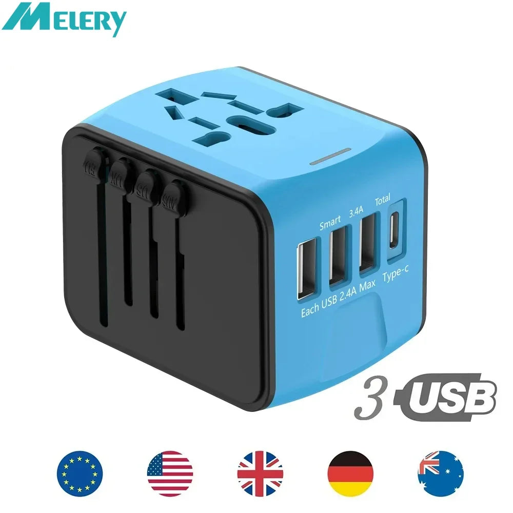 Smart GlobePlug Pro Travel Power Adapter UK-US-EU-AUS plug