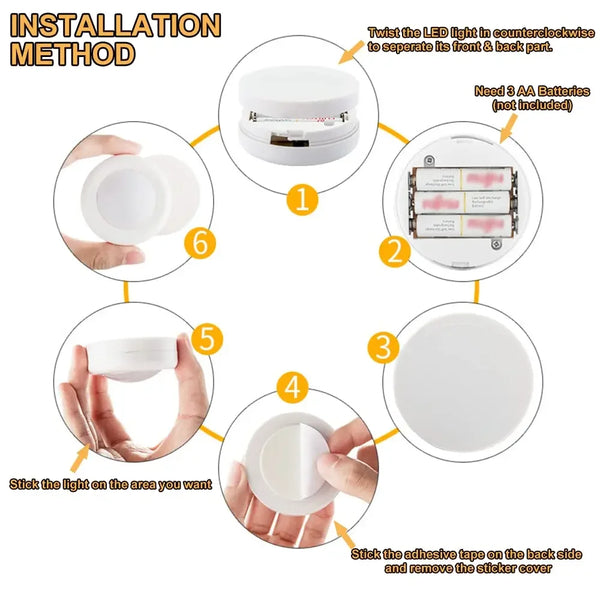 Color Change LED Puck Lights