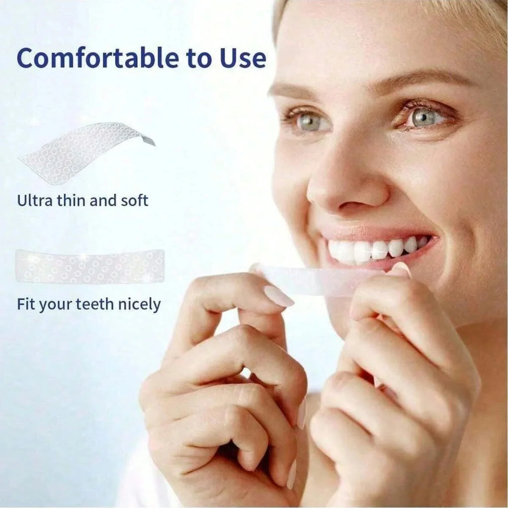 D White Strips Effective Teeth Whitener Helps Remove Smoking / Coffee / Soda