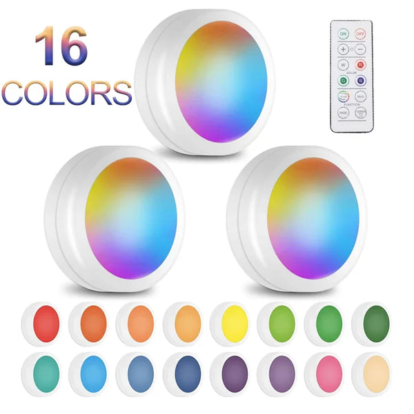 Color Change LED Puck Lights