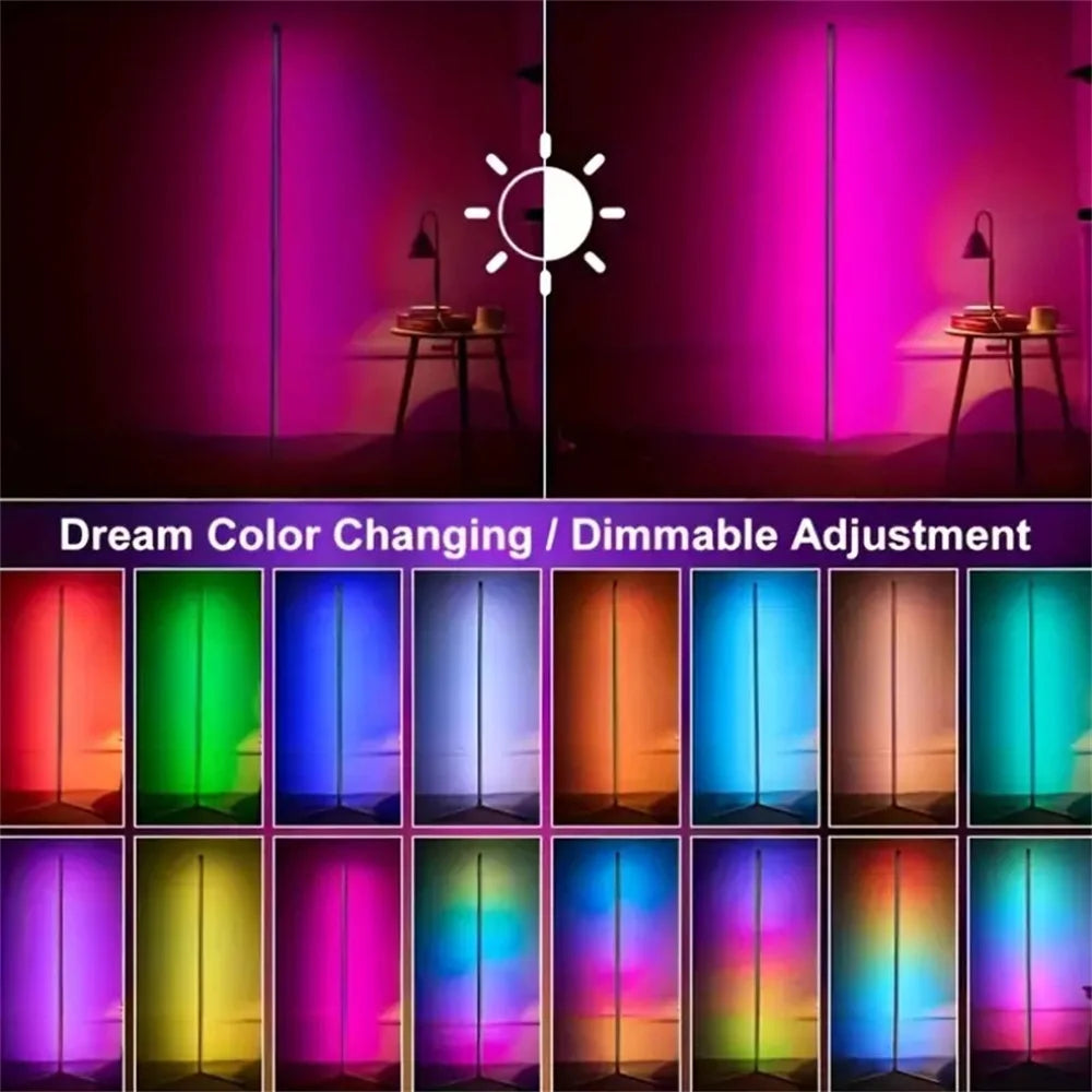 MoodGlow RGB Corner Floor Lamp 150cm